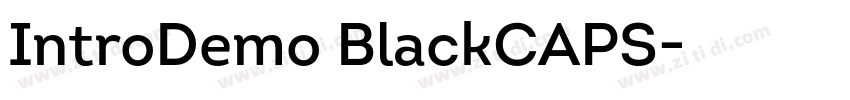 IntroDemo BlackCAPS字体转换